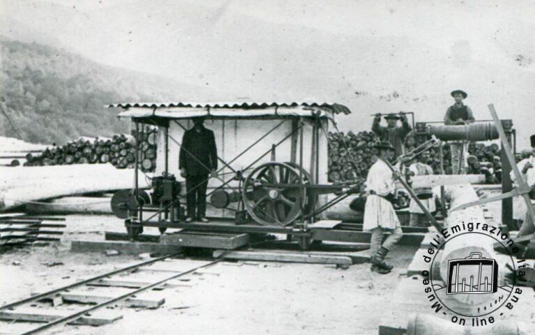 Romania, Straja. Tala de bosques y producción de durmientes para los ferrocarriles