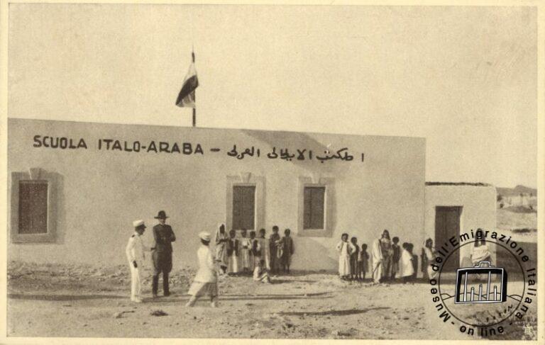 Libia, Nulut, 1924. Una escuela italo-árabe