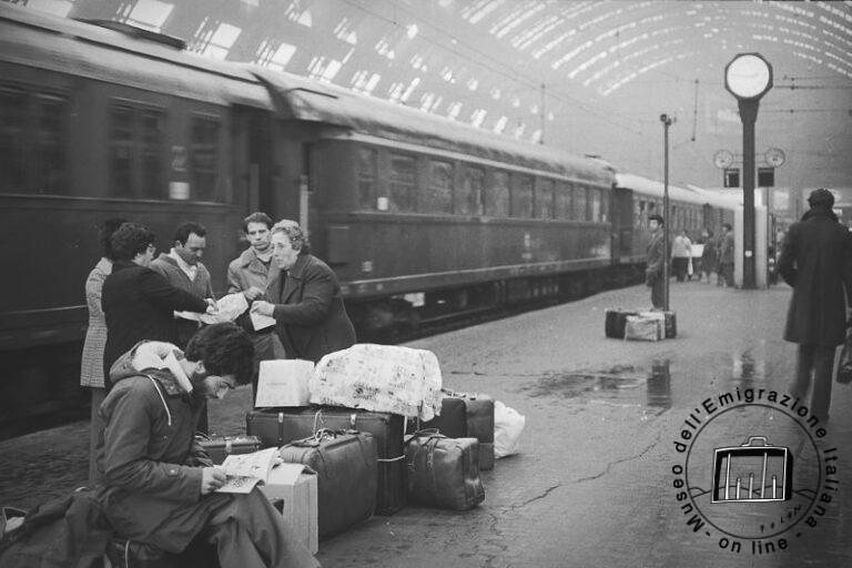 En la estación de Milán. El equipaje