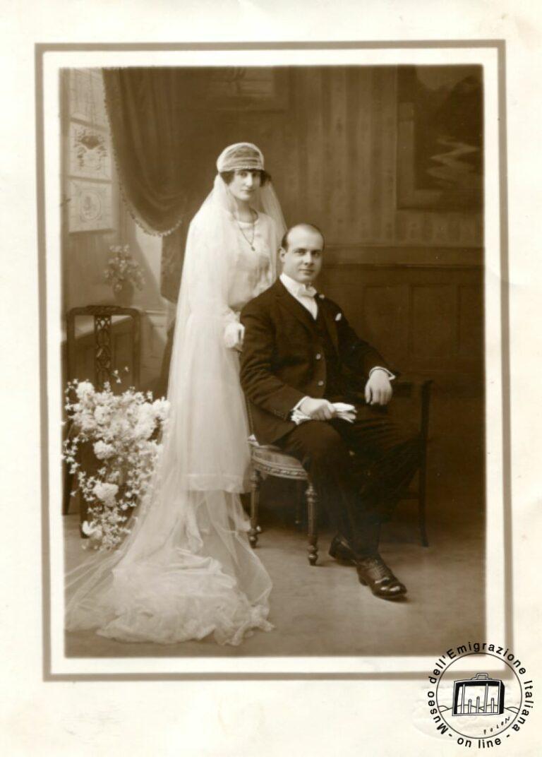 Argentina, Buenos Aires. Wedding couple from the Piagentini and Bechelli families