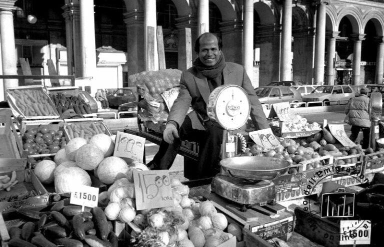 A greengrocer (Photographer Stefano Montesi)